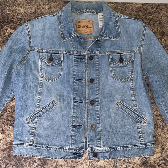 VINTAGE Levi Strauss Signature Misses Size M (8-10) Blue Trucker Jean Jacket - Picture 12 of 12